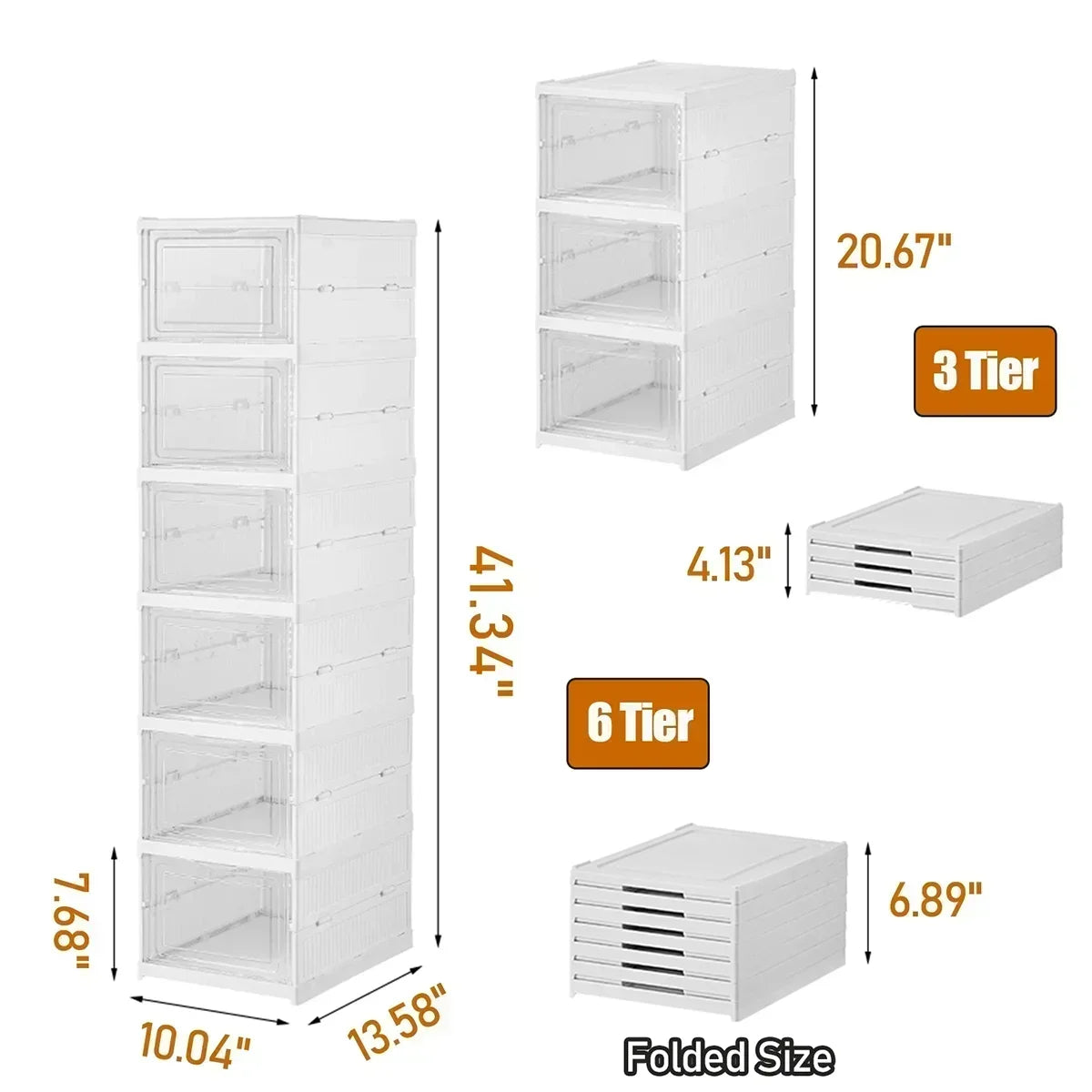 ClearView™ Premium 6-Layer Shoe Organizer™