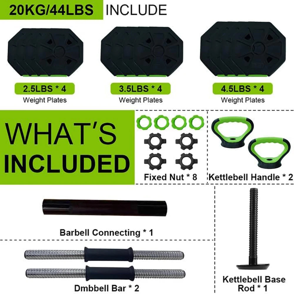 Premium Adjustable 4-in-1 Weight Set™