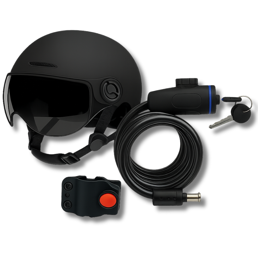 Ride Safe Bundle - Helmet / Lock Combo!