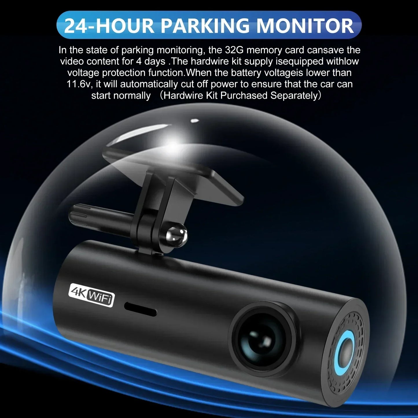 Smart Dash Cam with Wi-Fi Control