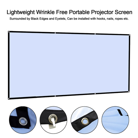 Wrinkle-Free Portable Movie Screen